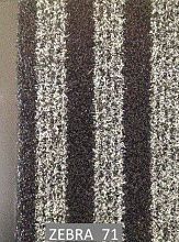 Грязезащитный коврик Zebra 71 0.5х0.8 серо черн.