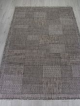 Пушистый круглый ковер KAIR S148 DARK GRAY