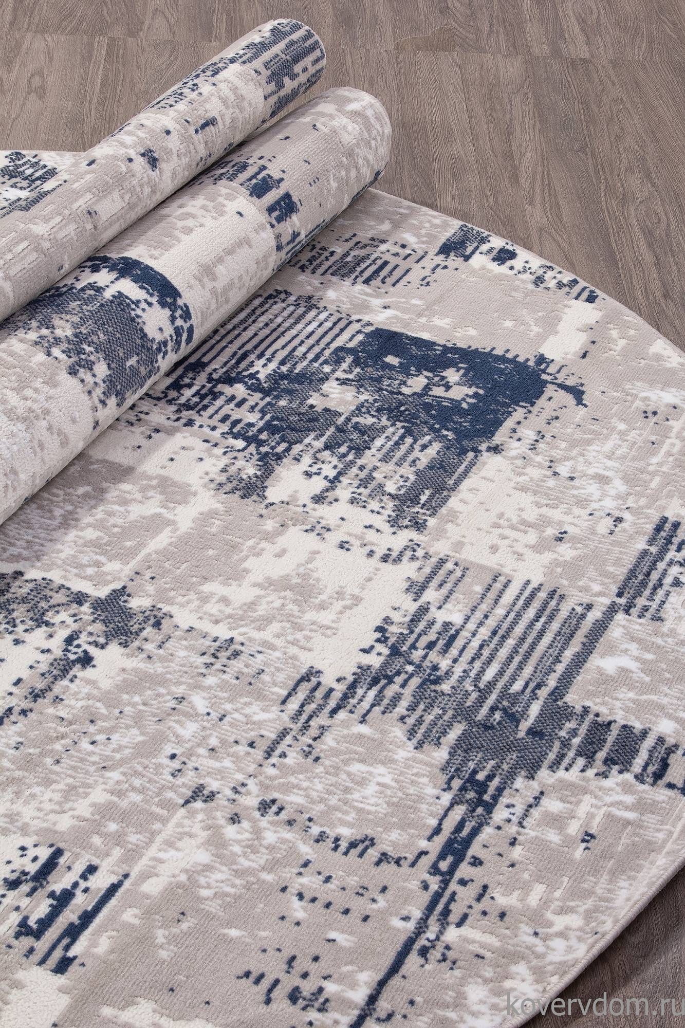 Ковер RICHI 8673 GRAY-BLUE Овал Ковер RICHI 8673 GRAY-BLUE Овал