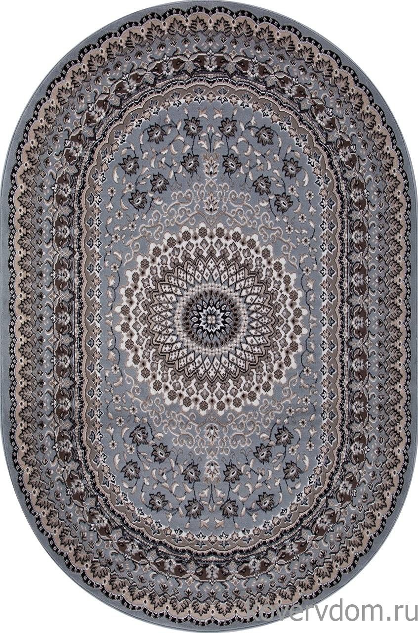 Ковер SIERRA-A D504 BLUE-BROWN 2 Овал