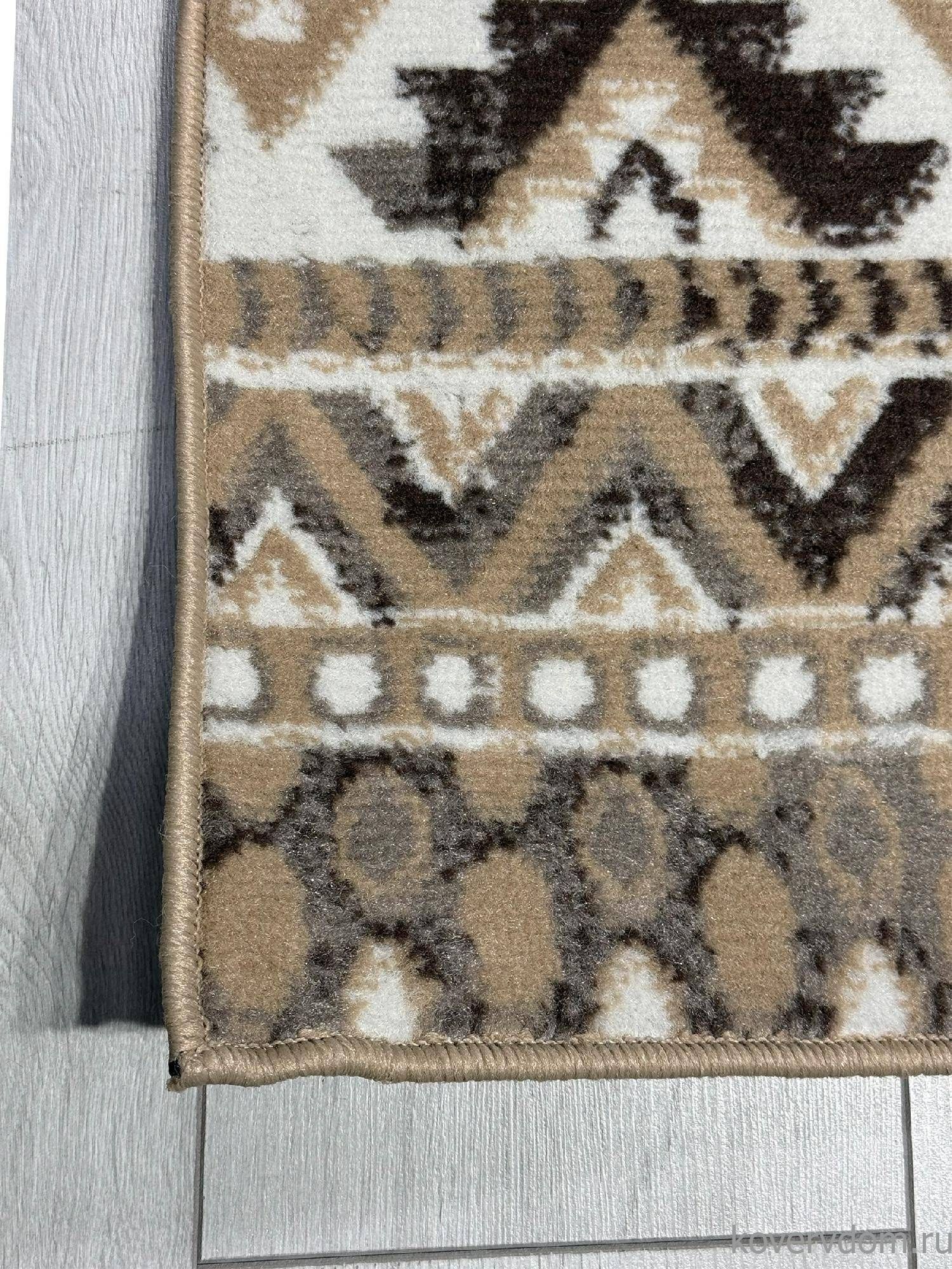 Ковер PRAGA 06050A BROWN / TOZ GRI