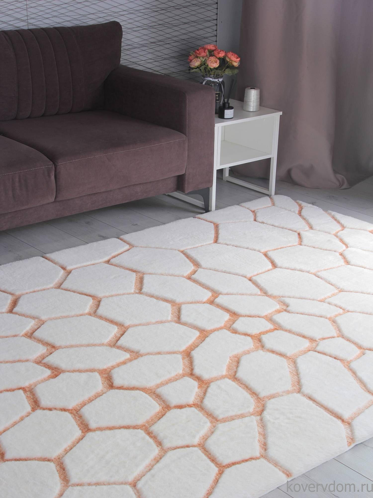 Ковер RABBIT CARVING PX4003 CREAM / TERRA