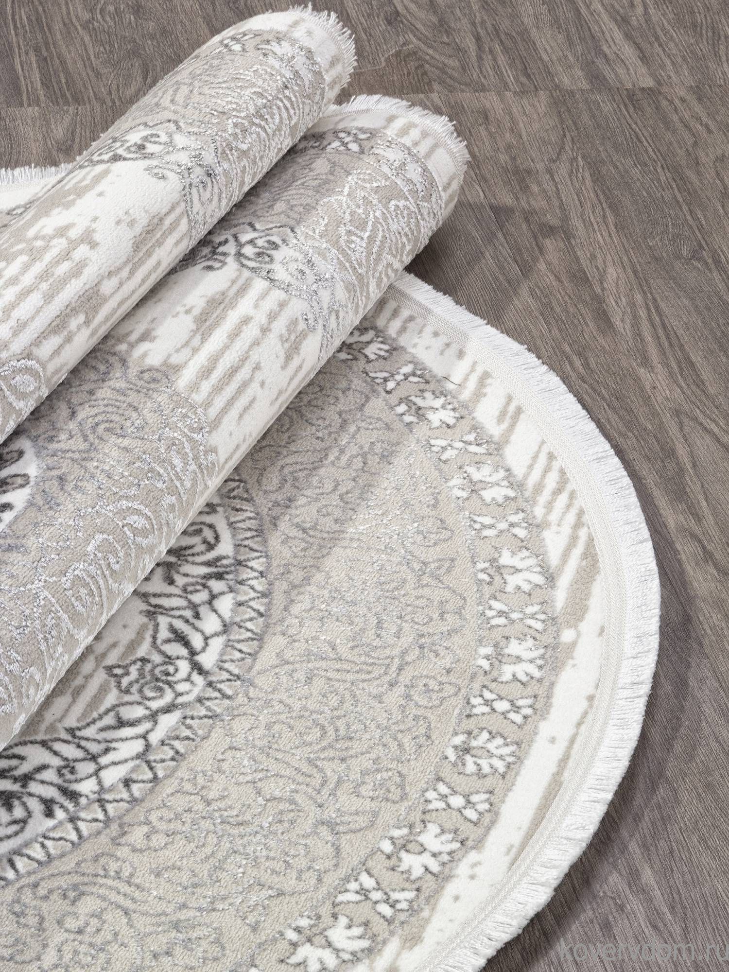 Ковер ALFANI Q012A GREY FDY / CREAM SHRINK Овал Ковер ALFANI Q012A GREY FDY / CREAM SHRINK Овал