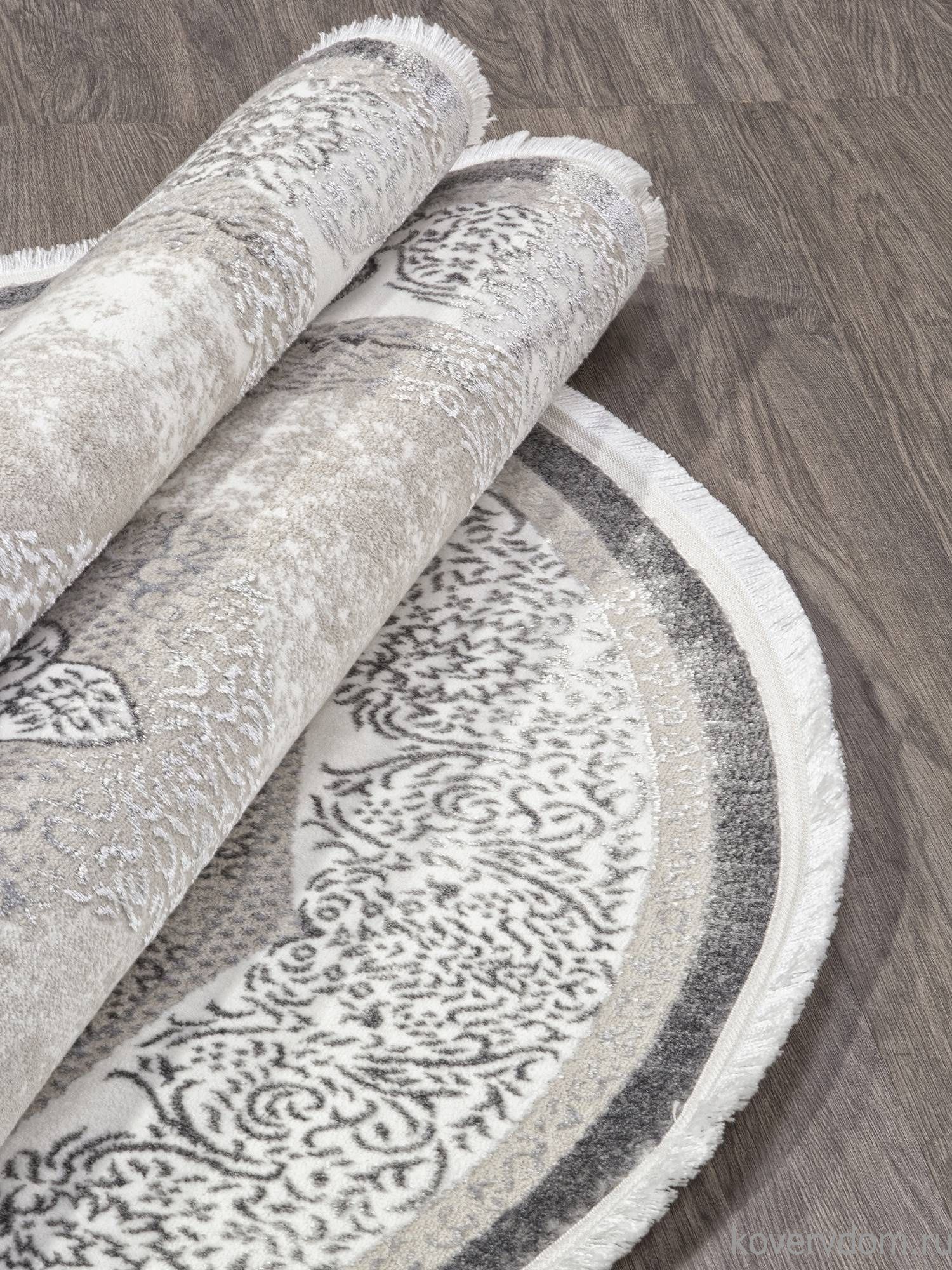 Ковер ALFANI Q009A GREY FDY / CREAM SHRINK Овал Ковер ALFANI Q009A GREY FDY / CREAM SHRINK Овал