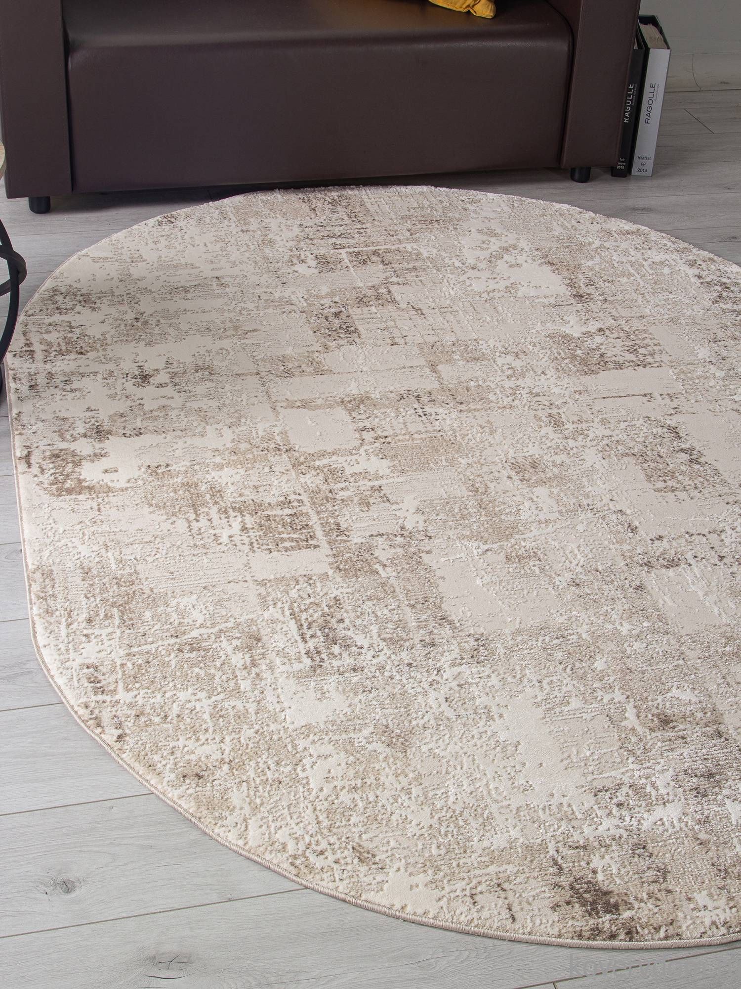 Ковер ARMINA 04091A BROWN / BROWN Овал