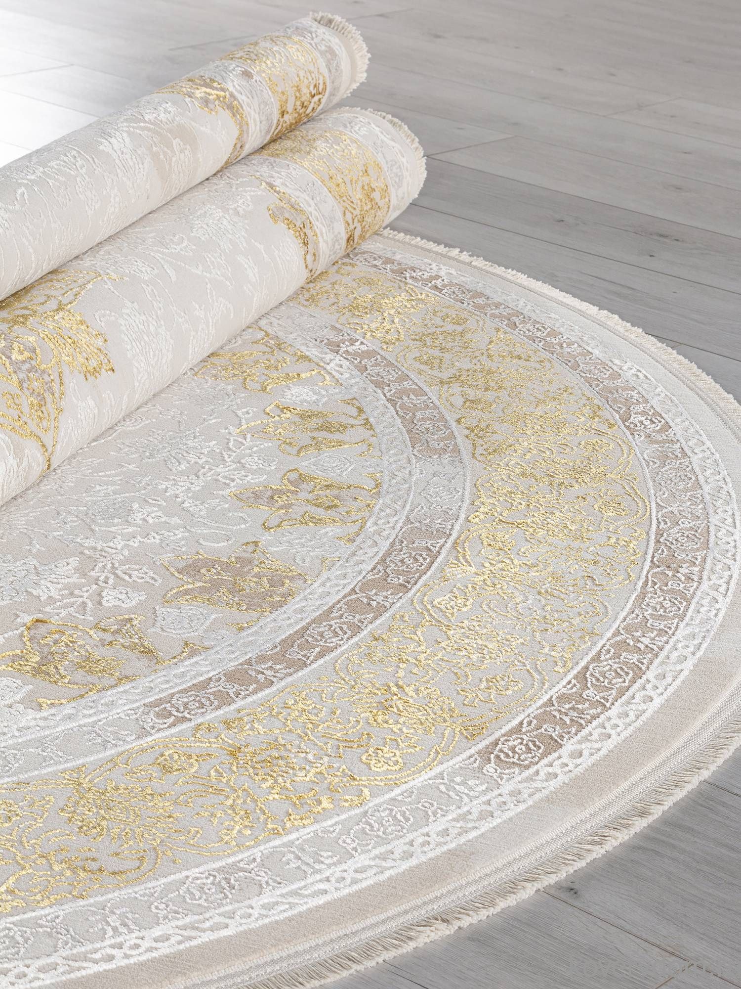 Ковер ZARINA A064A CREAM / GOLD FDY Овал