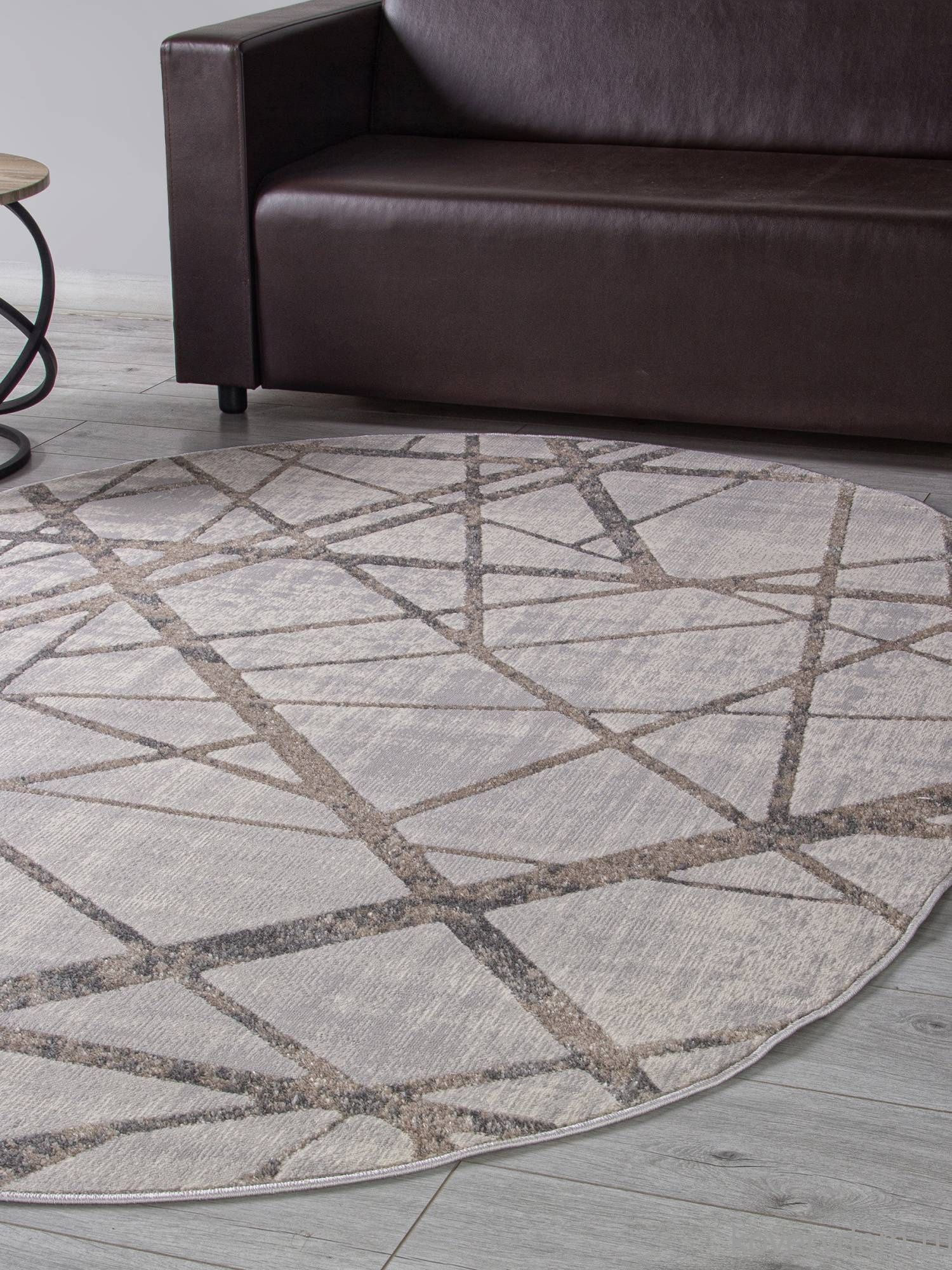 Ковер LIMAN F478 GRAY-BEIGE Овал