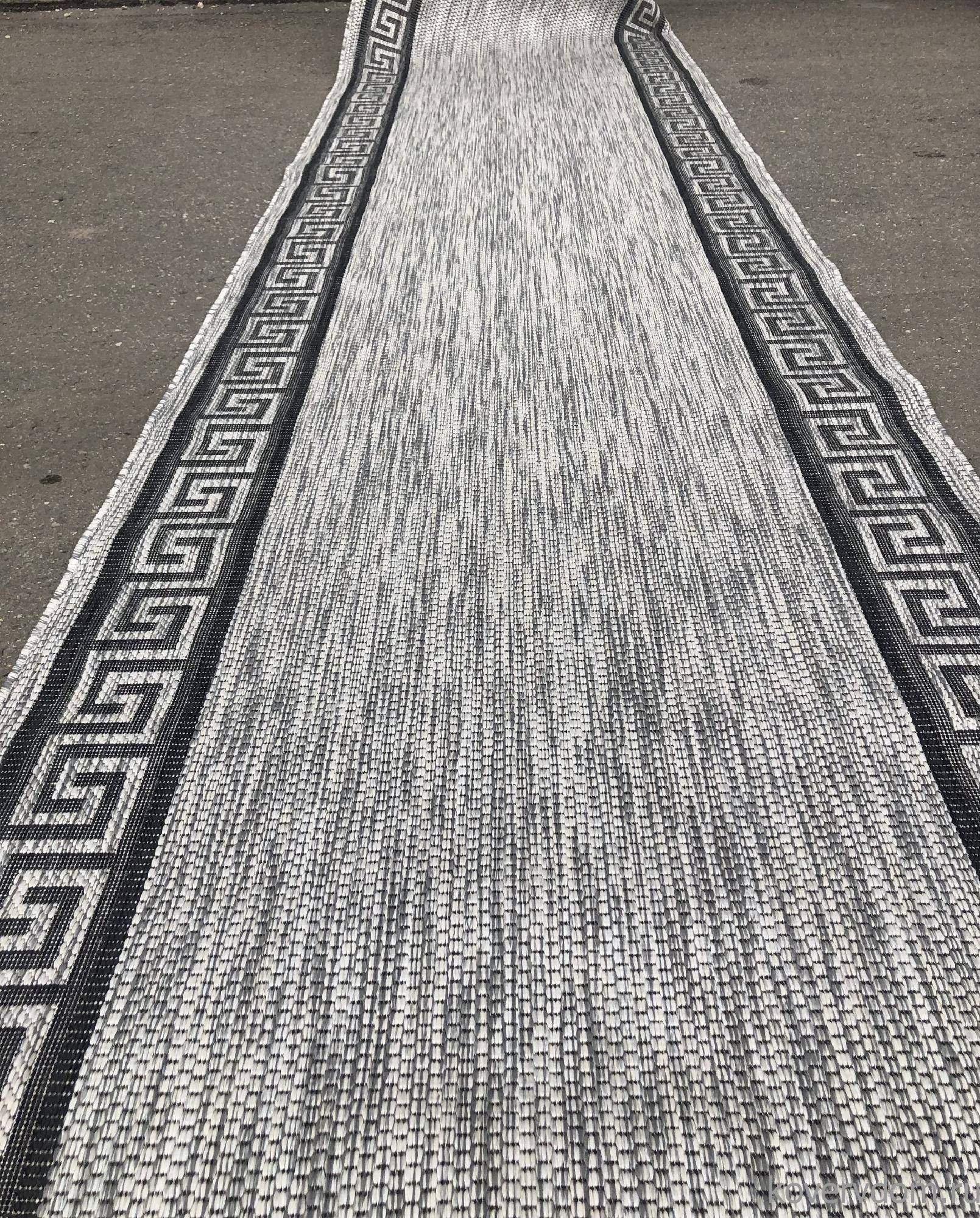 Ковровая дорожка циновка VEGAS S002 GRAY-BLACK