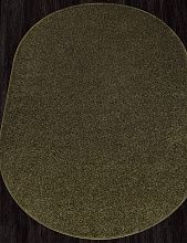 Ковер длинноворсовый зеленый LANA T600 GREEN Овал