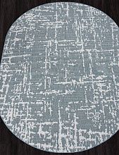 Ковер голубой-циновка KAIR-A S136 BLUE Овал