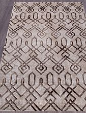 Пушистый круглый ковер ARMINA 04049B DARK BROWN