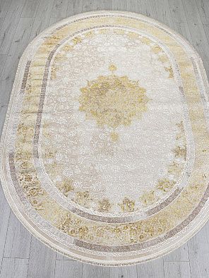 Ковер DELINA A064A CREAM / GOLD FDY Овал