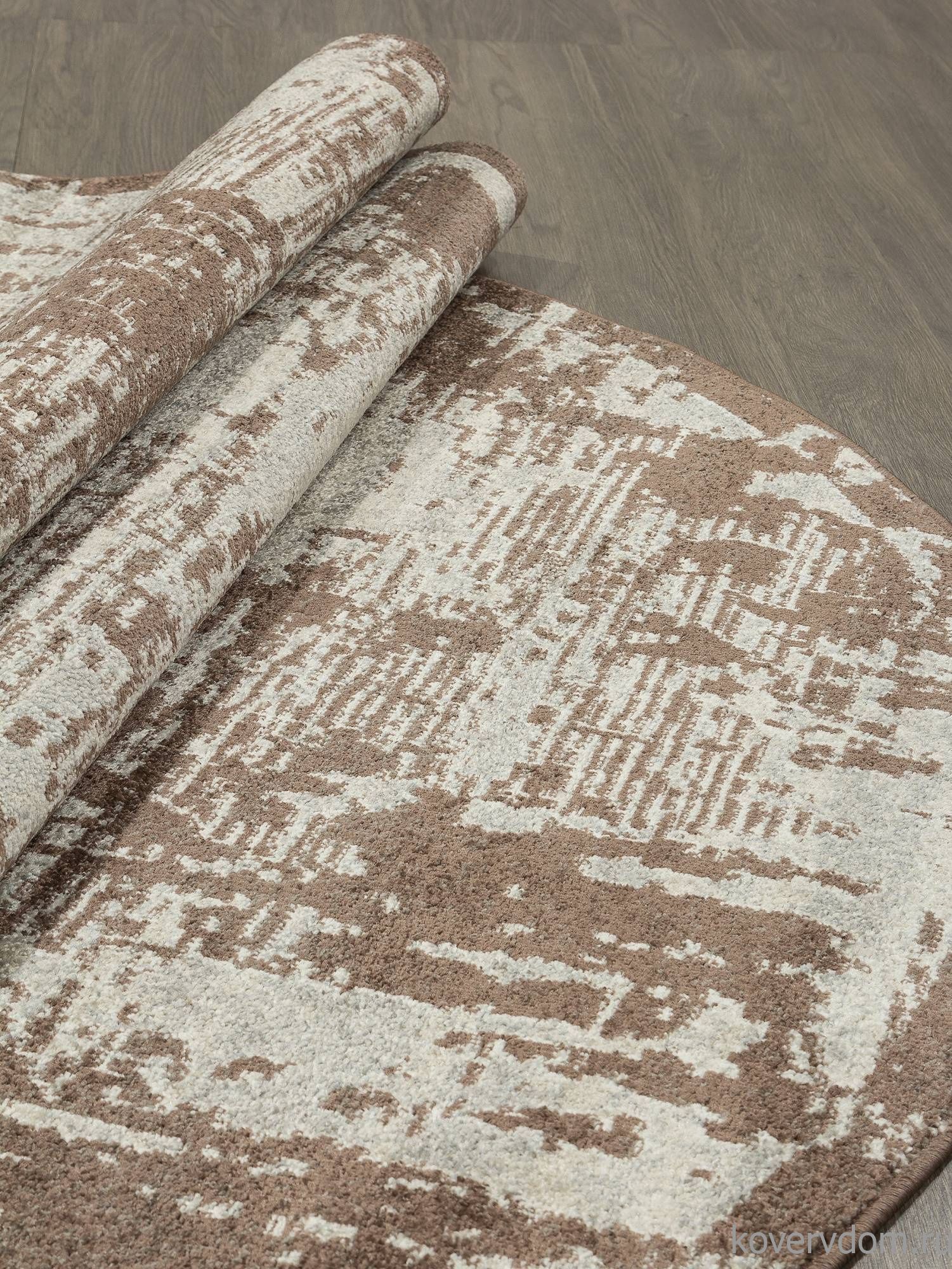 Ковер TORNADO F303 BEIGE-BROWN Овал