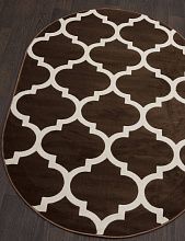 Ковер MEGA CARVING WK d422 BROWN Овал