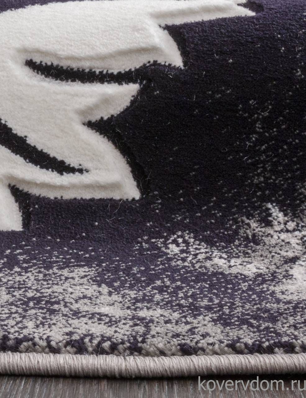 Ковер MEGA CARVING D272 GRAY Овал